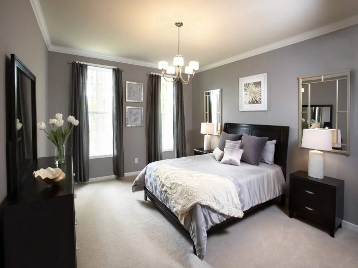 Design ideas for grey bedrooms