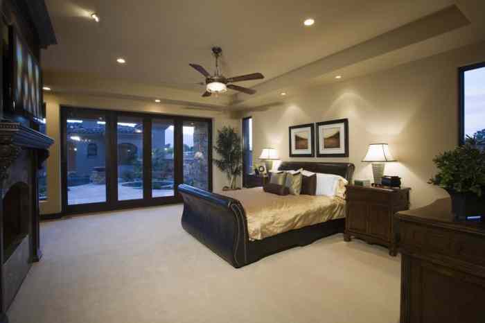 Recessed lighting design bedroom