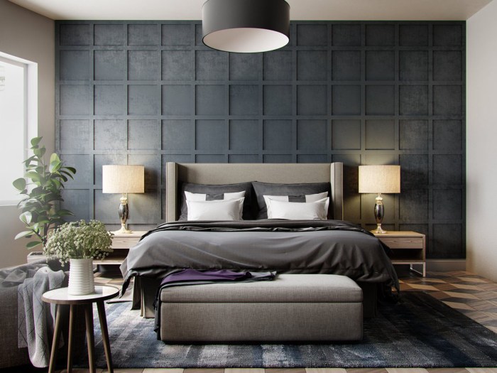 Design ideas for grey bedrooms