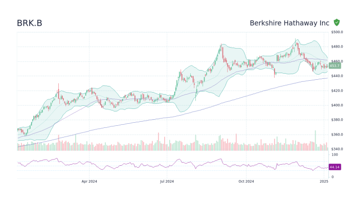 Brk b stock price today per share