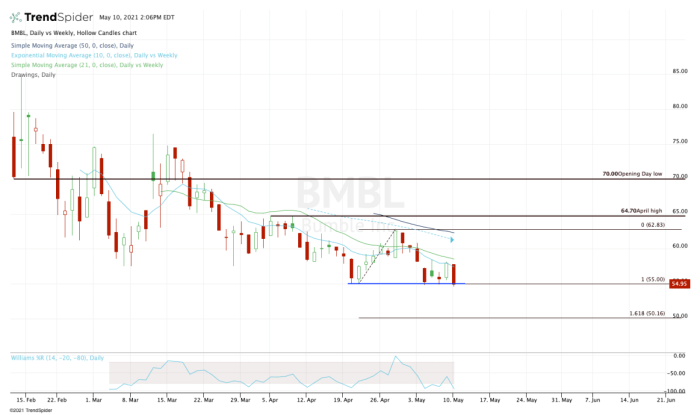 Bmbl stock price