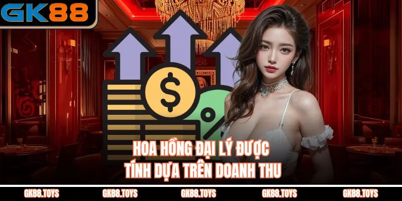 Hoa hồng đại lý được tính dựa trên doanh thu